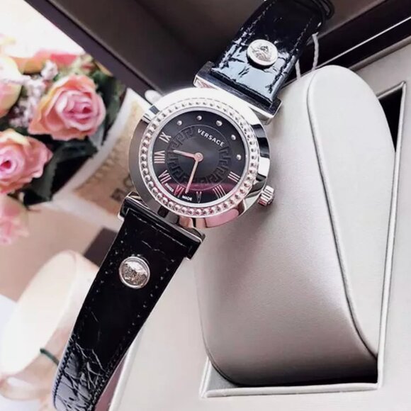 Versace Black Dial 35mm Watch New main image 6